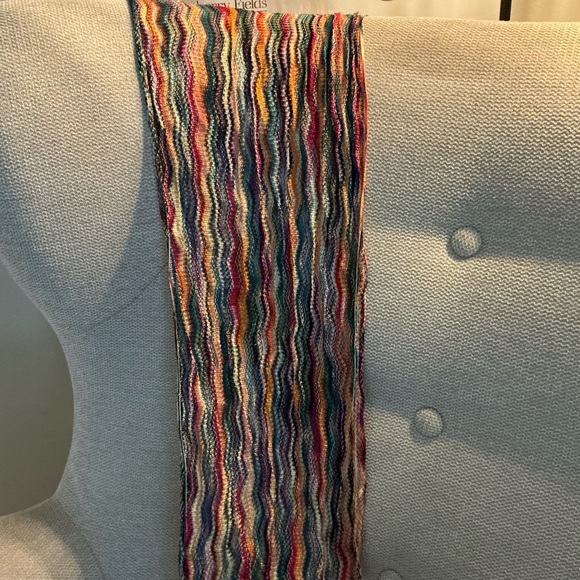 Beautiful Rainbow Zig Zag Stripe Scarf - Picture 4 of 5